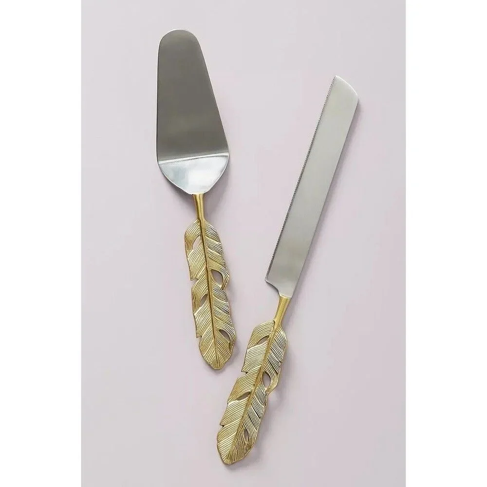 Anthropologie Isabella Serving Set Cake Cutter Slicer NEW